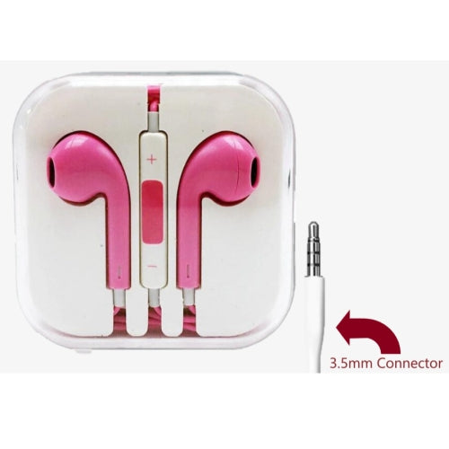 Dark Pink, 3.5mm Connector High Quality Earphone