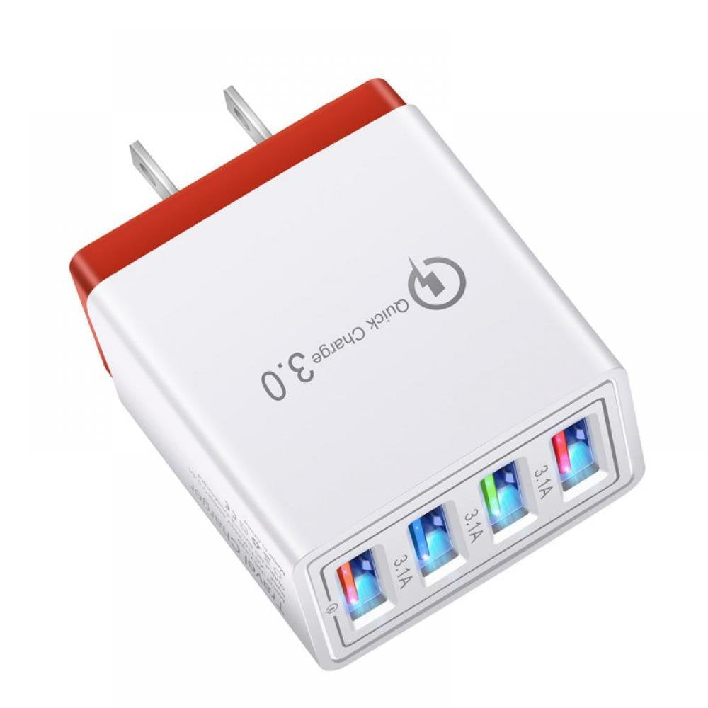 QC 3.0 Fast Mobile Wall Charger 4 USB Ports