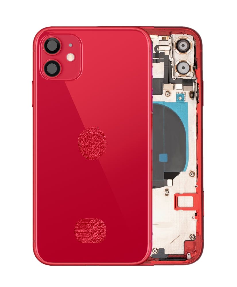 Back Housing W/ Small Components Pre-Installed For iPhone 11 ( OEM Pulled Grade A )