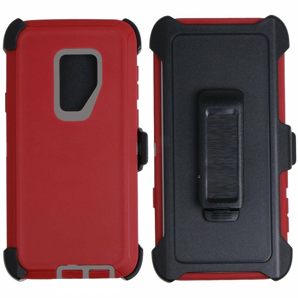 Shock Proof Defender Phone Case with Holster for Samsung Galaxy S9 Plus