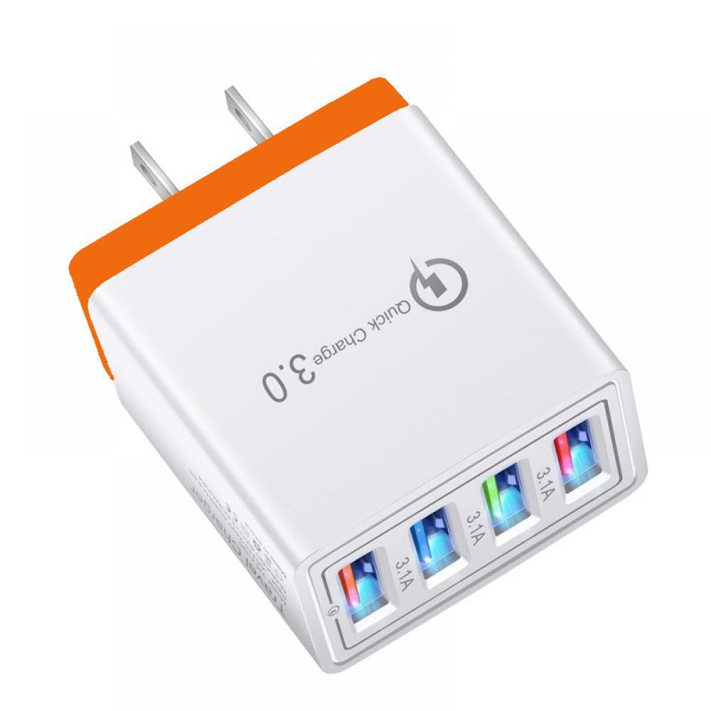 QC 3.0 Fast Mobile Wall Charger 4 USB Ports