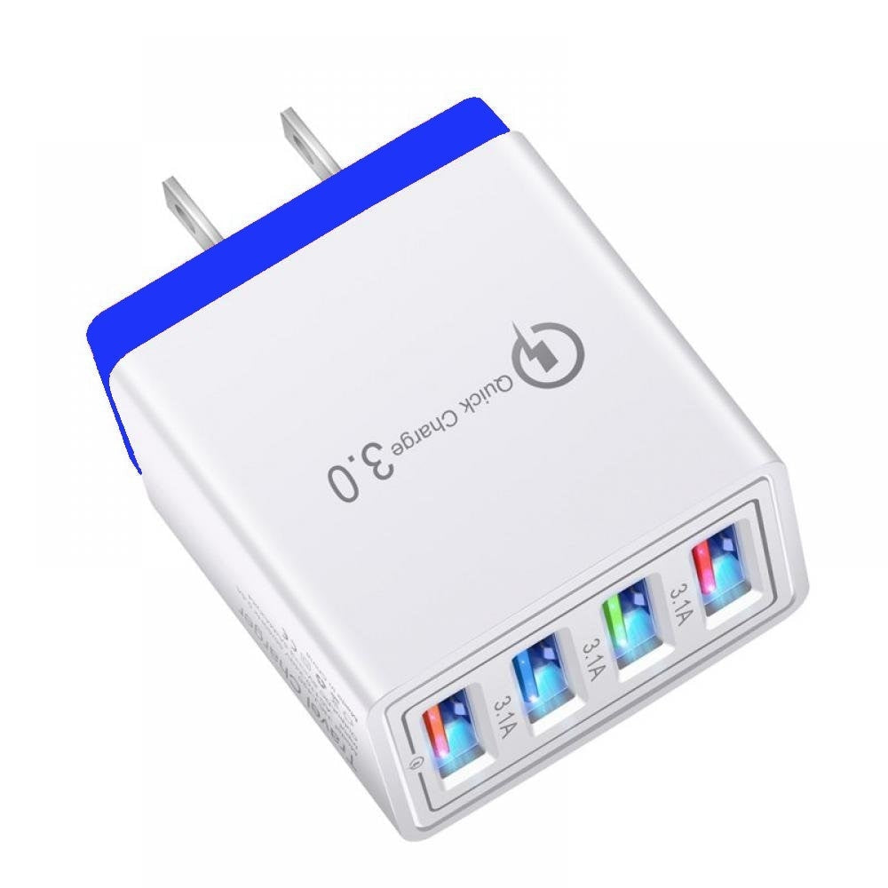 QC 3.0 Fast Mobile Wall Charger 4 USB Ports