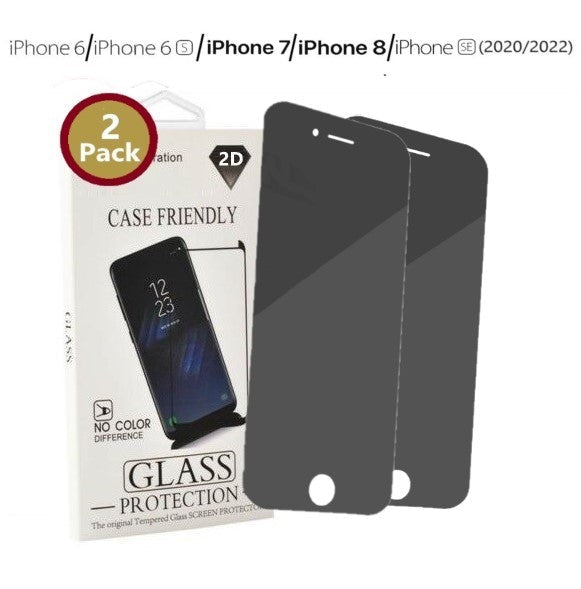 [2 Pack] Privacy 5D Full Cover/ Full Glue Tempered Glass Screen Protector Compatible with iPhone