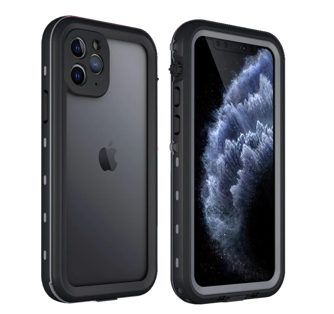 ( Black )Waterproof Slim Life Proof Case for iPhone 11 Pro Max Built-in Screen Protector Shockproof Dustproof Heavy Duty Full Body Protective Case