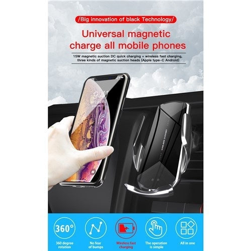 Q2 2021 mobile holder fast wireless charging wireless car charger with holder