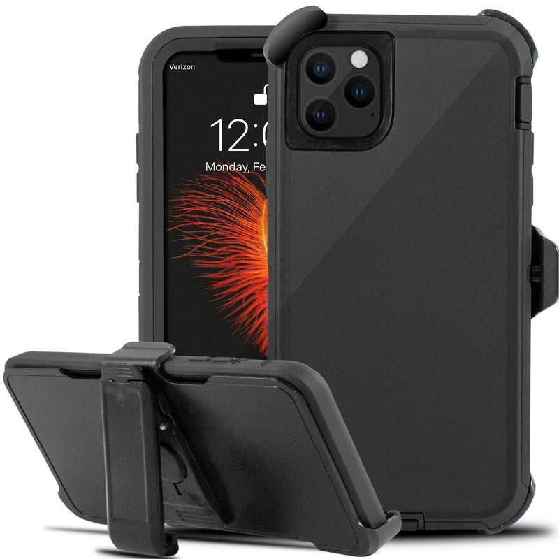 Defender Phone Case Shock Proof Rubber Case with Holster Heavy Duty Compatible with Apple iPhone 14 Pro Max