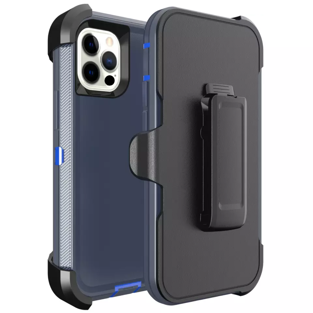 Defender Phone Case Shock Proof Rubber Case with Holster Heavy Duty Compatible with Apple iPhone 14 Pro Max