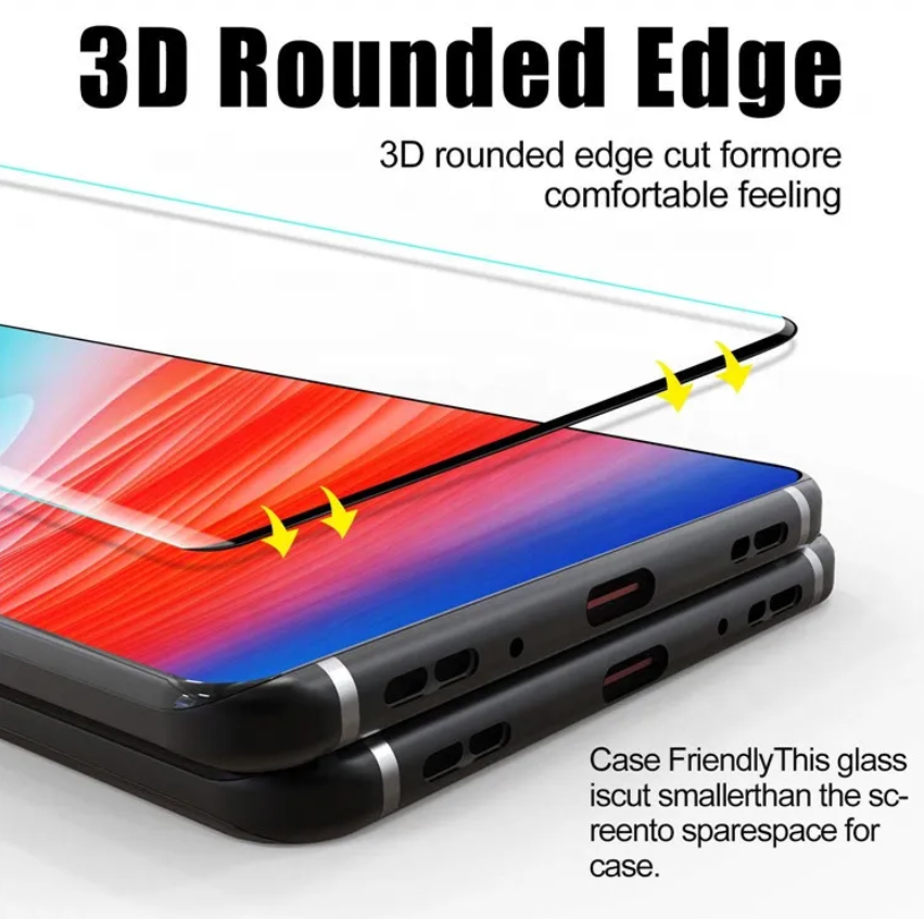 [2 Pack] Tempered Glass for Samsung Note 20 Full Glue Full Covered ( Case Friendly )