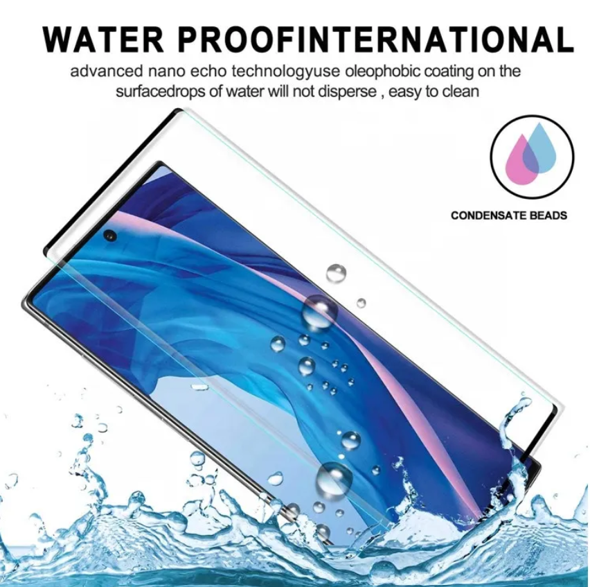 [2 Pack] Tempered Glass for Samsung Note 10 Plus Full Glue Full Covered ( Case Friendly )