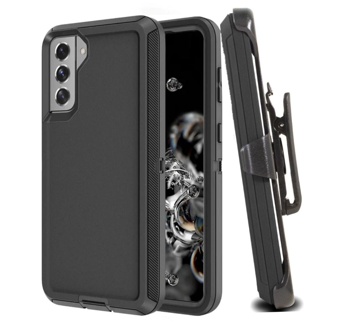 Shock Proof Defender Phone Case with Holster for Samsung Galaxy S21