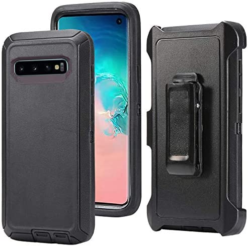 Shock Proof Defender Phone Case with Holster for Samsung Galaxy S10 Plus