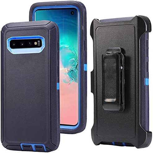 Shock Proof Defender Phone Case with Holster for Samsung Galaxy S10 Plus