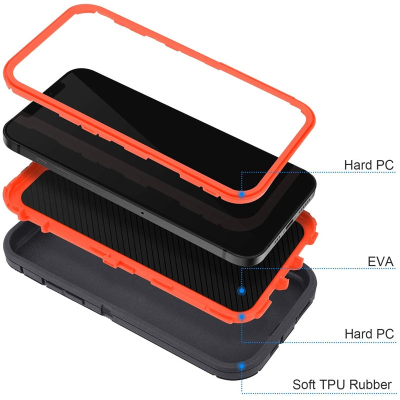 Shock Proof Defender Phone Case with Holster for Samsung Galaxy S21