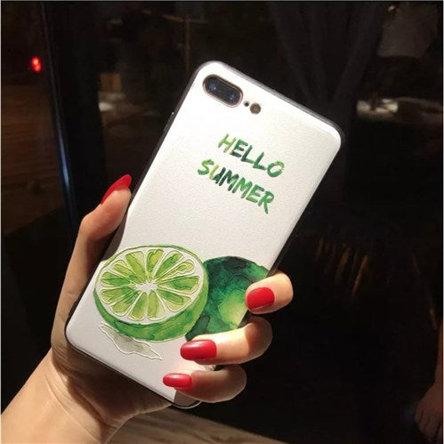 Silicon painted phone case for iPhone 7 Plus / iPhone 8 Plus