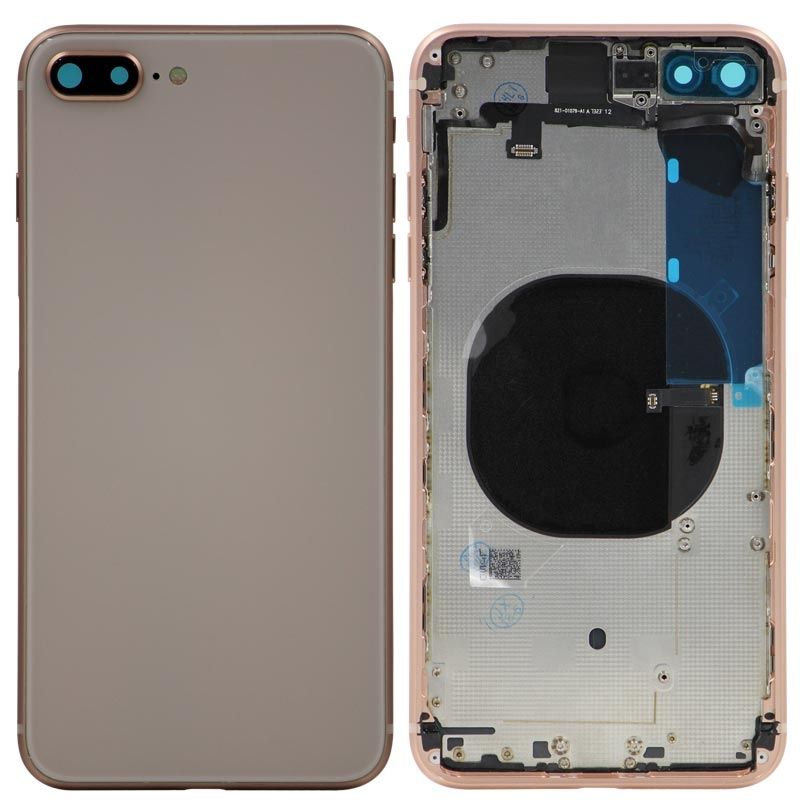 Back Housing W/ Small Components Pre-Installed For iPhone 8 Plus ( OEM Pulled Grade A )