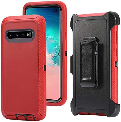 Shock Proof Defender Phone Case with Holster for Samsung Galaxy S10 Plus