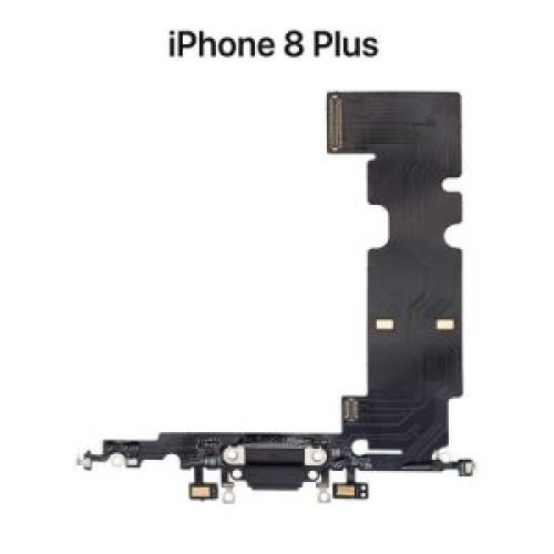 Charging Port Flex Cable Compatible For iPhone 8 Plus (Aftermarket) (Space Gray)
